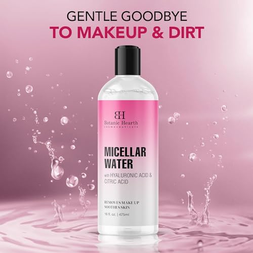 Botanic Hearth Micellar Water | Gently Cleanses, Makeup Remover With Dual|Phase Formula, Pack Of 2 (16 Fl Oz Each) | Suitable For All Skin Types - Image 5