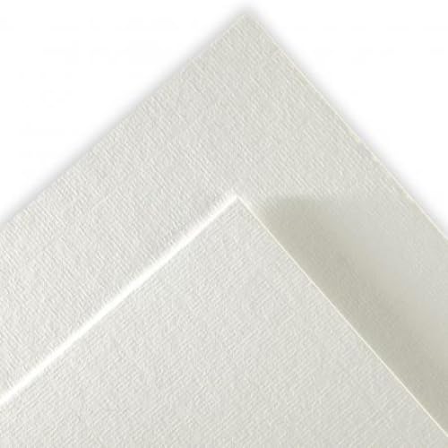 Lot de 5 Contrecollé Ingres Vidalon® 80x120 1,5mm, âme blanche, coloris blanc cassé 51
