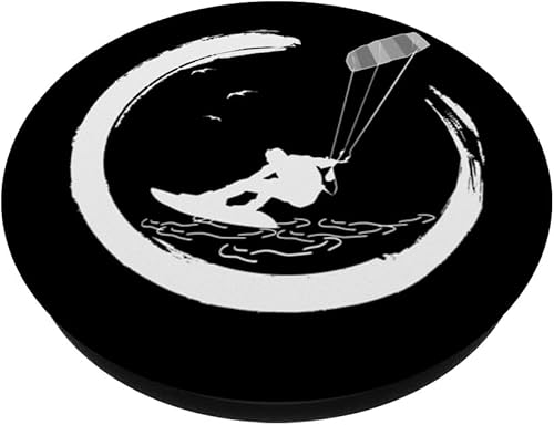 Miniatura 2 de Kitesurfer Kiteboard Kitesurfing Kite-Surf-board Kitesurf PopSockets Standard PopGrip