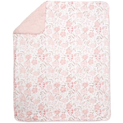 Image of Baby Essentials Sherpa Fleece Baby Blanket 35x30 - Super Soft, Warm Reversible Baby Blankets for Newborns, Infants, Toddlers, and Nursery
