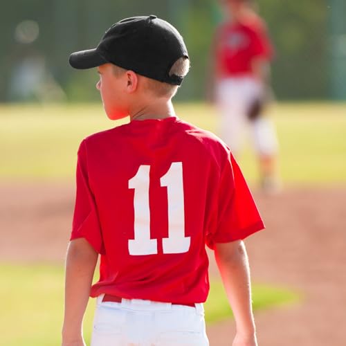 Image of Shyyween Kids Baseball Caps Youth Adjustable Plain Baseball Hats Cotton Blank Hats Bulk for Girls Boys Sport Team