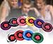 Yarsanor 100 Pcs Poker Chips, Four Different Gambling Poker Chips Set, Peach Heart Texas Poker Blackjack Ceramic Laser Chips Club Chips(Purple+Green+Blue+Wine Red)