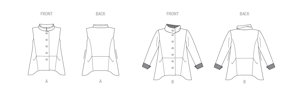 Vogue V1970Y5 Misses' Vest and Jacket by Marcy Tilton Y5 (18-20-22-24-26), Multicolour - Image 3