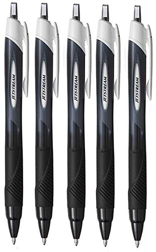Rollerball de tinta jetstream 1.00 m/m (5 uidades negros)