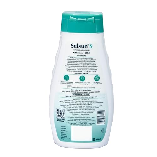Selsun-S 2-in-1 Anti-Dandruff Shampoo + Conditioner 120ml