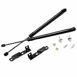 KUNSYOUKIM Lift Supports for Ford Kuga Escape C520 2013-2018 Front Bonnet Hood Modify Carbon Fiber Gas Charged Shock Dampers Spring Struts Bar (2 PCS) (Normal Black)