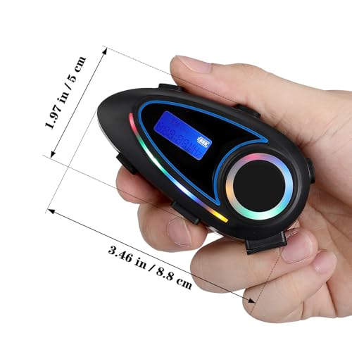 Auriculares inalámbricos de casco de motocicleta negros para suministros de hombres 2