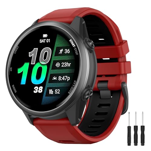 Correa de silicona 22 mm para Garmin Forerunner miniatura 1