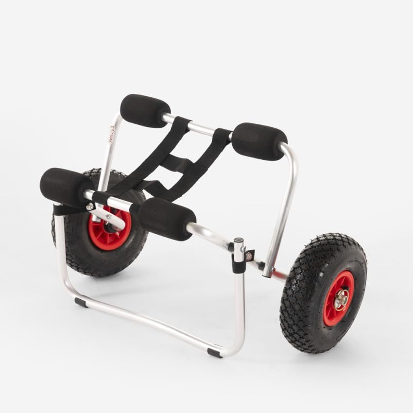 Produce Shop Carrello Trasporto Kayak Canoa Paddle SUP rimorchio Pieghevole Rider