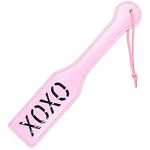 Spàńkińg Flōggérs X-O-X-O Words Paddle Hand Slapped Bat Bo`n-dà-gé Role Play Sports (Pink)