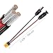 ZkeeShop Solarladekabel Solarstecker auf XT60 Adapter Stecker Anschluss von Solarpanel 12AWG Kabel für EF DELTA 2 River Pro Solargenerator Tragbare Powerstation (7.62M)