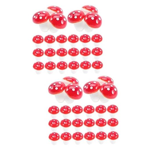 GANAZONO 200 Piezas Simulado Decoraciones De Pastel Setas Diminutas Adornos Comestibles Para Pasteles Micro Paisaje Torta Chantilly Mini Pequeñas Vacaciones Espuma