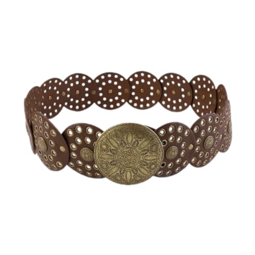 Wide Belt For Women Waist Chain Belly Chain Eyelet Waist Chain Western Carvings Belt Western Belly Chain For Dress