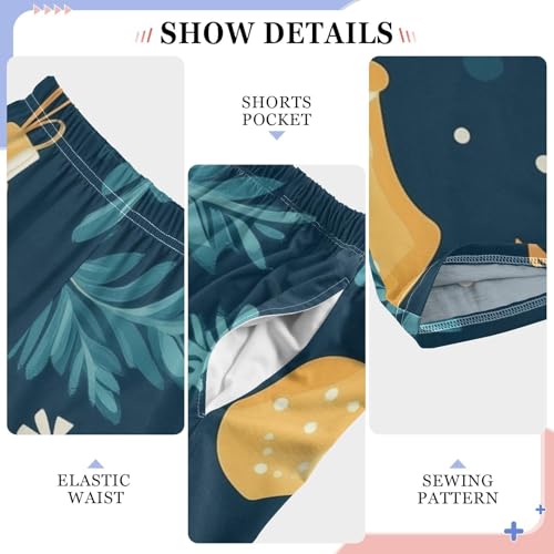 Christmas Ball Snowflake Boys Long Pants Soft Trousers Elastic Waist Kids Lounge Bottoms with Pockets S-XL4