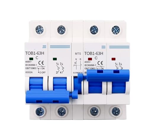 Disjoncteur commutateur transfert manuel double alimentation 2P 32A inverseur de source 50Hz
