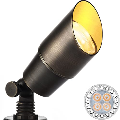 wowlite Brass Landscape Spotlights Outdoor 12V AC/DC Low Voltage with 5W MR16 LED Bulb, 2700K Soft Warm White IP65 Waterproof Rustproof Bronze Directional Uplights for House Trees Yard Patio… wowlite Brass Landscape Spotlights Outdoor 12V AC/DC Low Voltage with 5W MR16 LED Bulb, 2700K Soft Warm White IP65 Waterproof Rustproof Bronze Directional Uplights for House Trees Yard Patio…