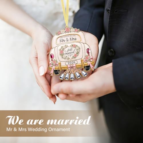 FaCraft Wedding Gifts for Couples 2026 Metal Wedding Ornament 2026 - Image 5