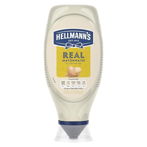 Hellmann's Real Mayonnaise Condiment Squeeze Bottle for Burgers, Sandwiches and Salads 750 ml