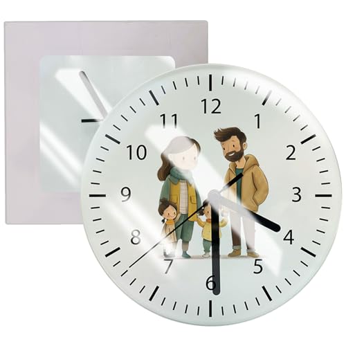 Relojes de pared redondos sublimados 20 pcs 7.8 in