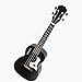 KEPOHK 23 Zoll Black Starry Sky Konzert Ukulele, 4 Aquila Strings Hawaiianische Minigitarre Uke Mahagoni 23 Zoll