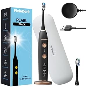 PixieDent Pearl Black Schallzahnbürste