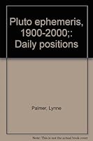 Pluto Ephemeris, 1900-2000: Daily Positions B0006CGWHM Book Cover