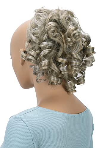 CAISHA Hairpiece Scrunchy Updo Bridal Hairstyles Voluminous Curly Messy Bun Blond With Highlights G35L