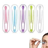 Jetstream 5 Stück Kontaktlinsen Einsetzhilfe, Kontaktlinsen Entfernen, Kontaktlinsen Pinzette, Kontaktlinsen Inserter Remover, Weich und Hart, Tragbares Hilfswerkzeug