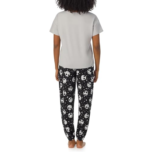 Image of Richard Leeds International Womens 2 Piece PJs Set - Disney | Hello Kitty | Snoopy - Short Sleeve Top & Jogger Lounge Sets