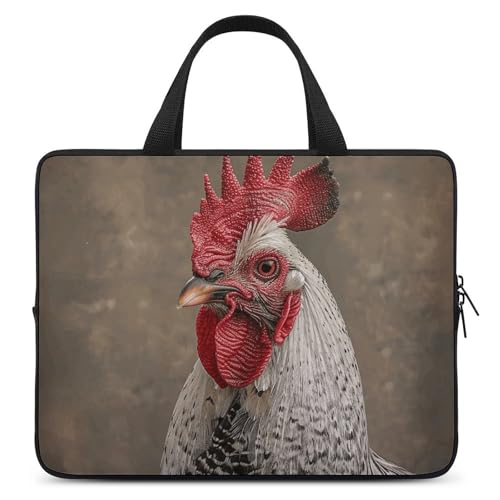 Sacoche PC 15 pouces coq blanc idéale pour le bureau et les trajets urbains