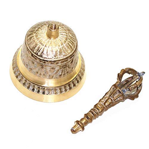 Long Tao Hand Bell 6.8 Inch High Brass Antique Handbell For School Reception Dinner Shop Hotel Service Meditation Prayer Pet Feeding And Home Decoration #TOP3