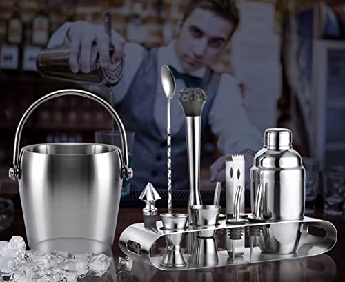 Kit Bartender con Coctelera y Accesorios de Acero Inoxidable miniatura 3