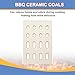 Derurizy Ceramic Brick, Ceramic Radiant Flame Tamer Replacement for Barbeques Galore Grand Turbo, Grand Hall, Members Mark Grills, Heat Plate Ceramic Briquettes, 7 1/16