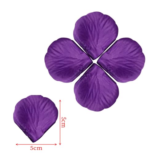 バラ花びら フラワーシャワー 薔薇 造花 300枚入りプロポーズ 飾り 結婚式 ウエディング 誕生日 お祝い クリスマス パーティー用飾り撮影など用 飾り 小物 ダークパープル