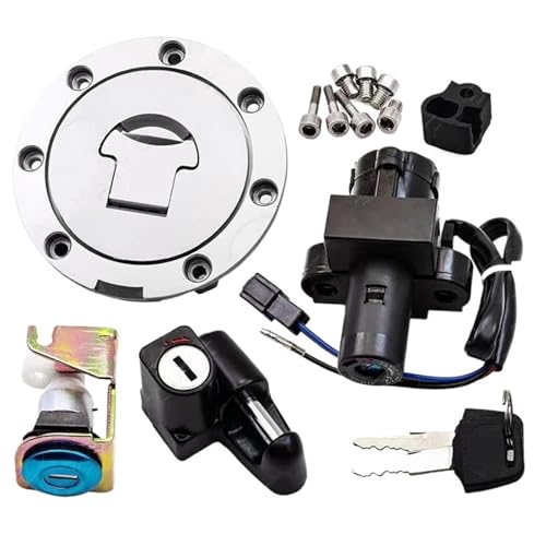 Interruptor de encendido y cerradura de tanque para Honda CB900 CB919 Hornet 2002-2007 con 2 llaves