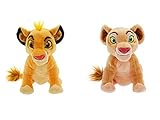Disney Store Set de Peluche Pequeño Simba y Nala 18cm – El Rey León