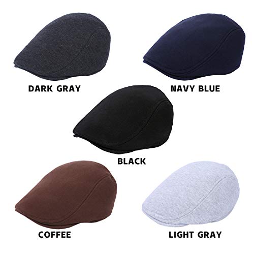 Wetoo Men's Flat Cap Gatsby Newsboy Lvy Irish Hats Driving Cabbie Hunting Cap #TOP5