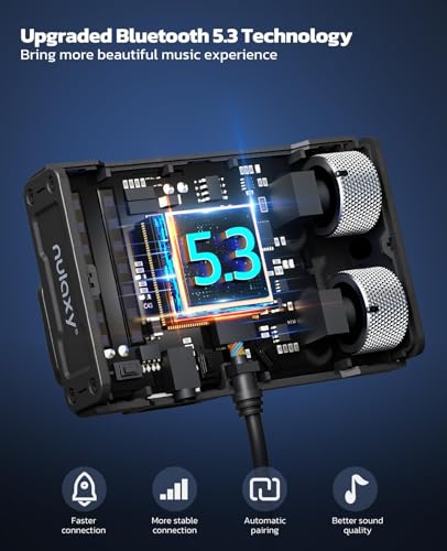 image for Nulaxy Bluetooth 5.3 Car Adapter with Air Vent Installation & DSP Nois
