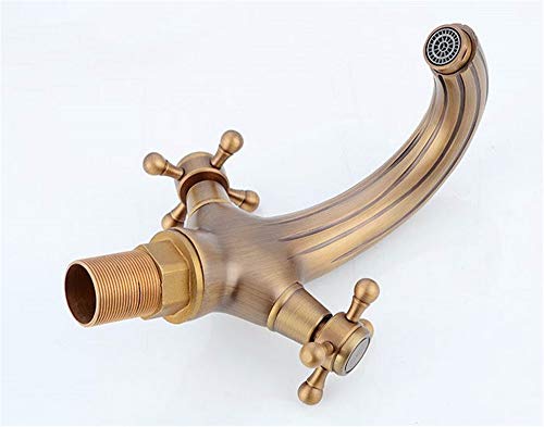 Grifos antiguos de lavabo con diseño cisne para renovar cuartos de baño vintage familiares 2