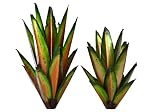 Decor Haven & Co. Outdoor Statues Garden Décor, Metal Cactus Yard Art. Handmade Rustic Agave Tequila