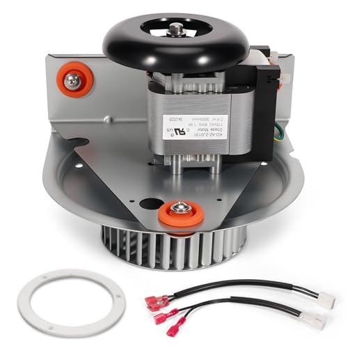 VORGENS J238-150-1571 Furnace Draft Inducer Motor Fit for Bryant/Carrier/Jakel Furnace Inducer Motor - Replace HC21ZE117 318984-753 Furnace Fan Blower - with Blower Wheel & Mounting Bracket