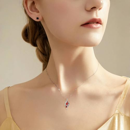 Sterling Silver Cardinal Necklace for Women, 925 Red Bird Spiritual Memorial Engraved Always with You Dainty Inspirational Jewelry Gifts for Loss of Loved4