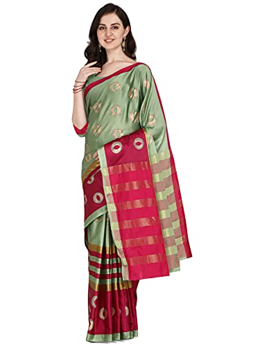 Image of OM SAI LATEST CREATION Soft Cotton & Silk Saree For Women Banarasi Saree Under 399 2021 Beautiful For Women saree