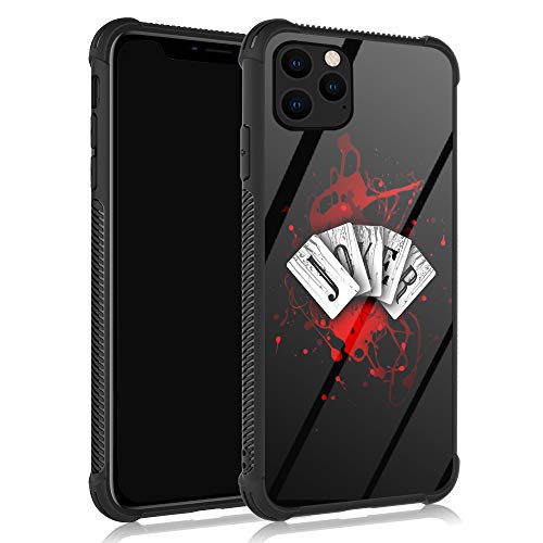 ZHEGAILIAN iPhone 11 Pro Max Case,Joker Cards iPhone 11 Pro Max Cases for Men/Boys,UNBreak Reinforced Corners Fashoin Back Cover Soft TPU Bumper Frame Full Body Case Designed for iPhone 11 Pro Max