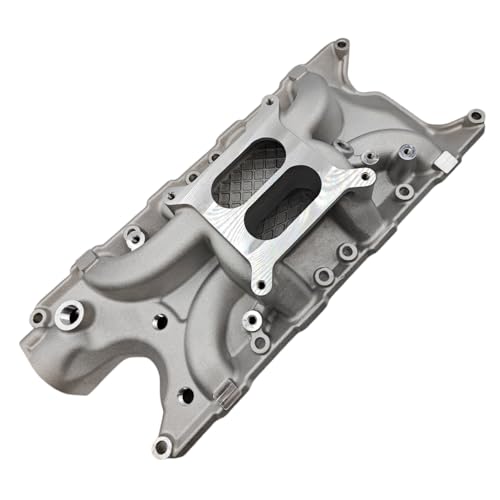 APFAITH Aluminum Intake Manifold Dual Plane Compatible with Ford Windsor Small Block SBF 1962-2001 260 289 302W V8 Engines Idle-6,500 Silver Intake Manifold ReplacesDM-3212 SBF Intake Manifold
