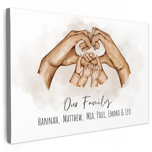 MuchoWow© Bild auf Leinwand personalisiert 40x30 cm Schlafzimmer Bilder...