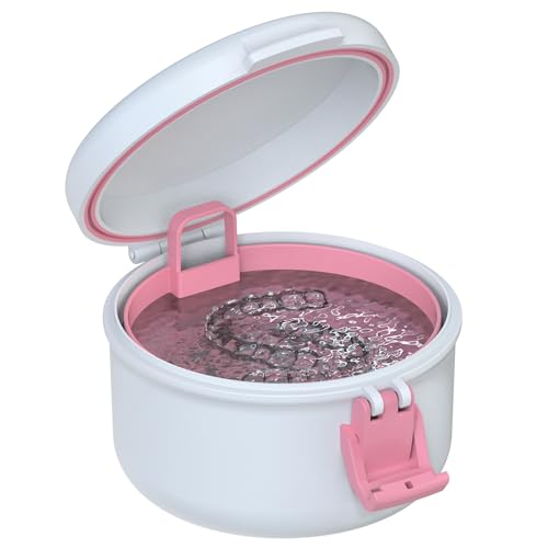 Boîte de nettoyage pour protéger les dents appareil dentaire rose