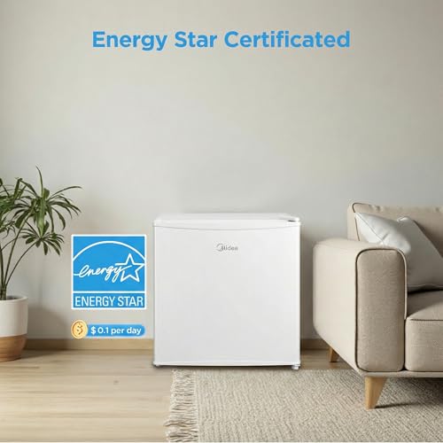 Image of Midea 1.7 Cu.ft Mini Fridge, Energy Star Certified, Low Noise for Bedroom