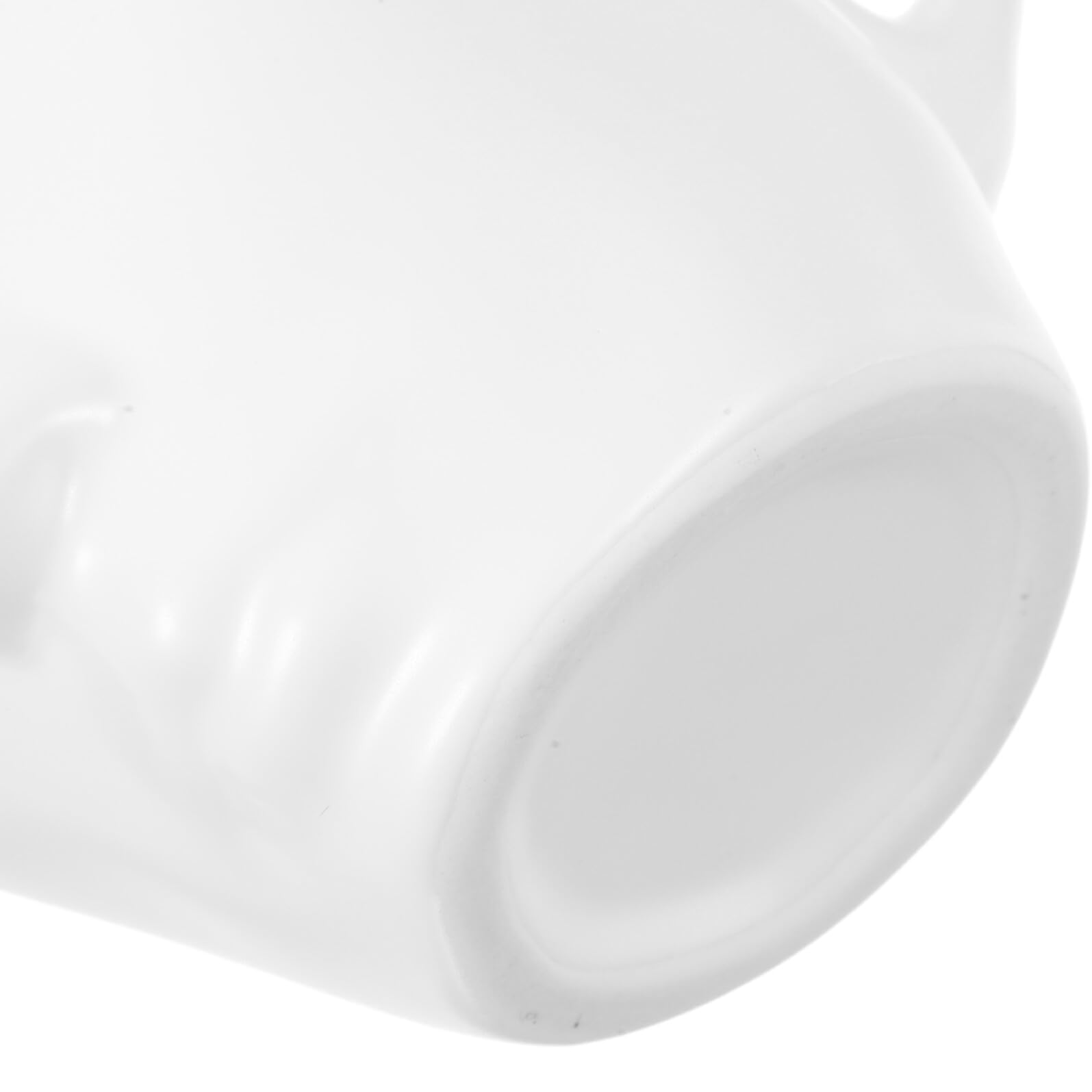 BESPORTBLE Keramik Kussbecher Satz mit Untertasse Mattweiß Porträt Reliefdesign Mittelgroß Kratzfest und Hitzebeständig für Kaffee und Tee Zuhause und Büro