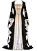 YEAXLUD Damen s Renaissance mittelalterliche kostüm-Kleid schnüren Sich Oben Irish über Lange Kleider Cosplay Retro-Kleid XXX-Large Schwarz